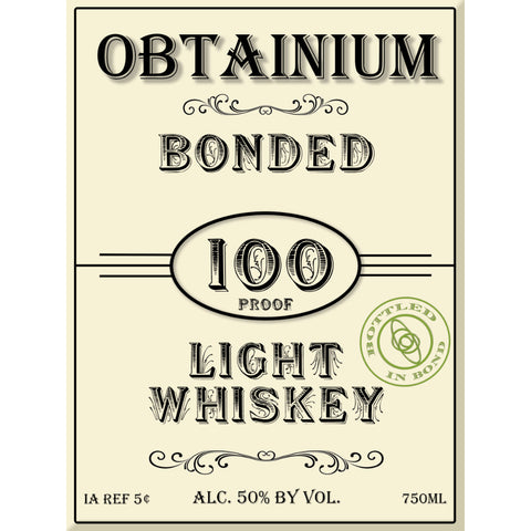 Cat's Eye Distillery Obtainium Bonded Light Whiskey