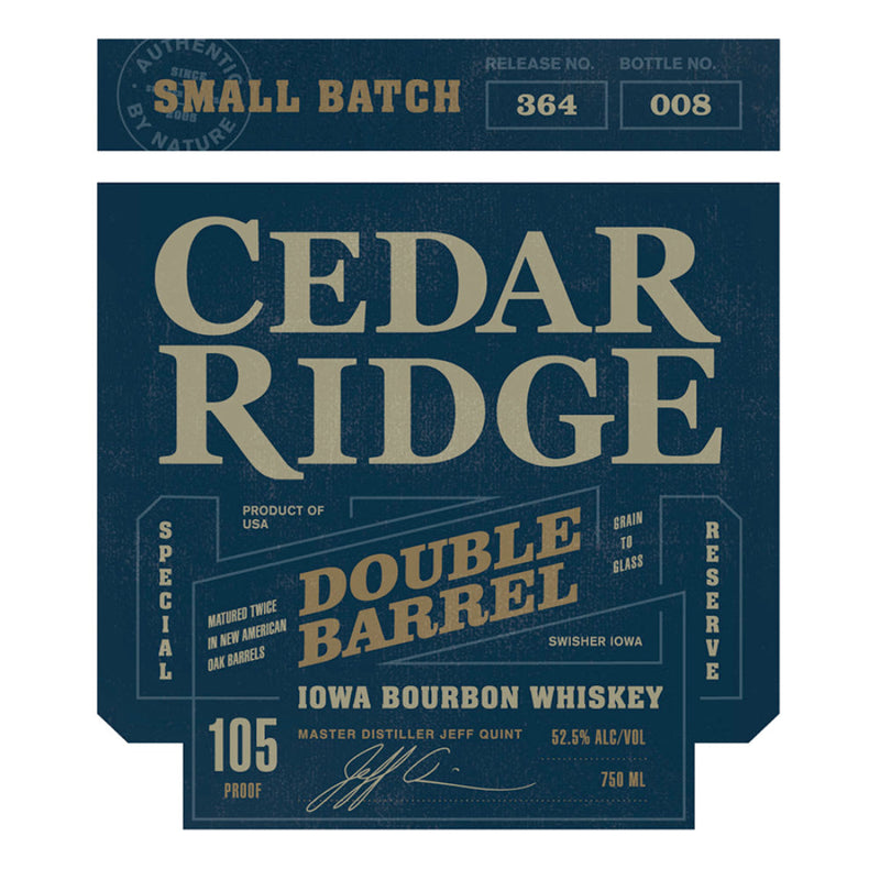 Cedar Ridge Double Barrel Iowa Bourbon