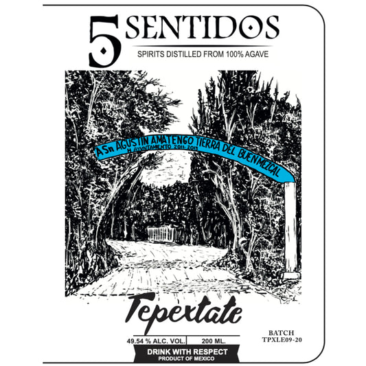 Cinco Sentidos Tepextate Mezcal