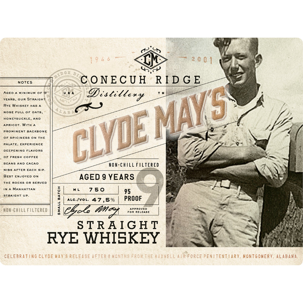 Clyde May's 9 Year Old Straight Rye Whiskey