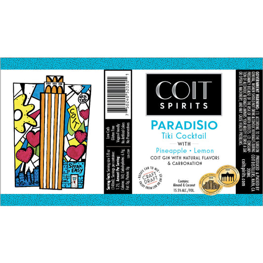 Coit Spirits Paradisio Tiki Cocktail