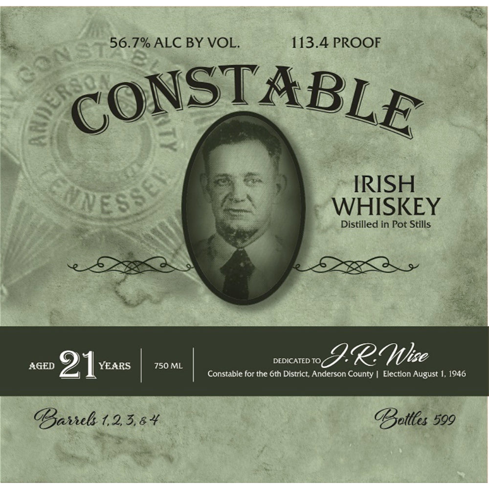 Constable 21 Year Old Irish Whiskey