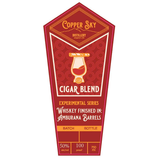 Copper Sky Cigar Blend Whiskey Finished in Amburana Barrels