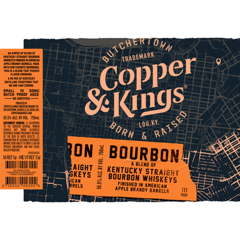 Copper & King’s Bourbon Finished in American Apple Brandy Barrels