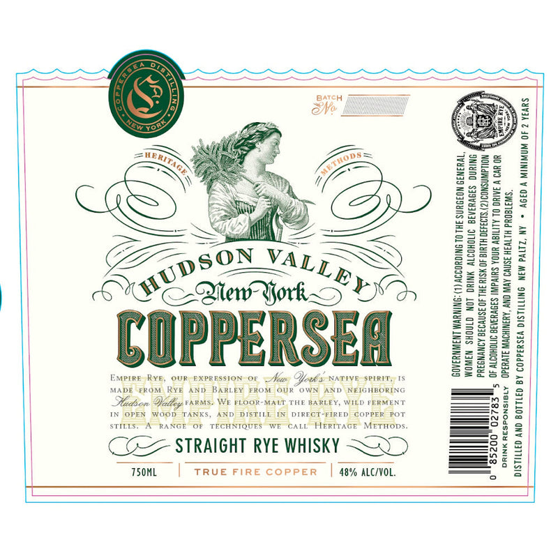 Coppersea Straight Rye Whiskey