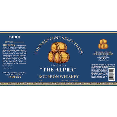 Cornerstone Selections “The Alpha” Bourbon