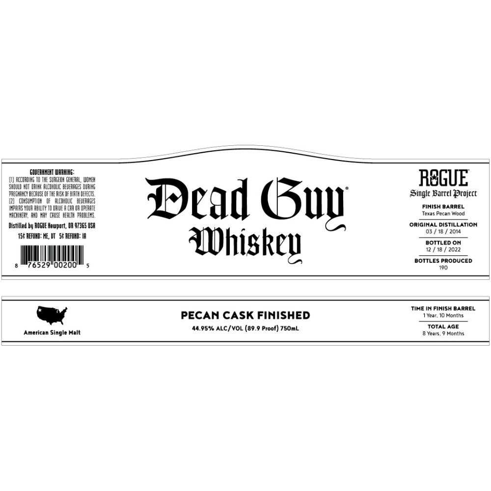 Dead Guy Pecan Cask Finished Whiskey