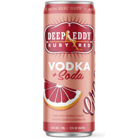 Deep Eddy Ruby Red Vodka Soda 4 Pack