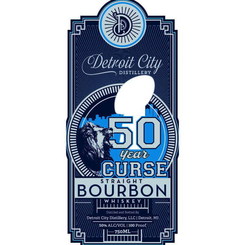 Detroit City Distillery 50 Year Curse Straight Bourbon