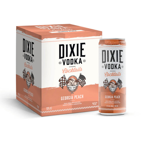 Dixie Vodka Cocktails Georgia Peach 4PK