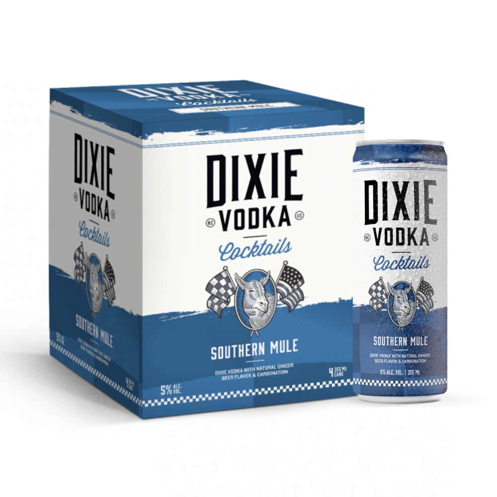 Dixie Vodka Cocktails Southern Mule 4PK