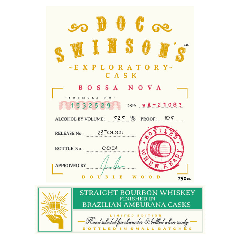 Doc Swinson’s Exploratory Cask Bossa Nova Straight Bourbon