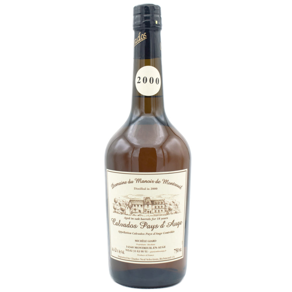 Domaine Du Manoir De Montreuil Calvados Pays d'Auge 2000