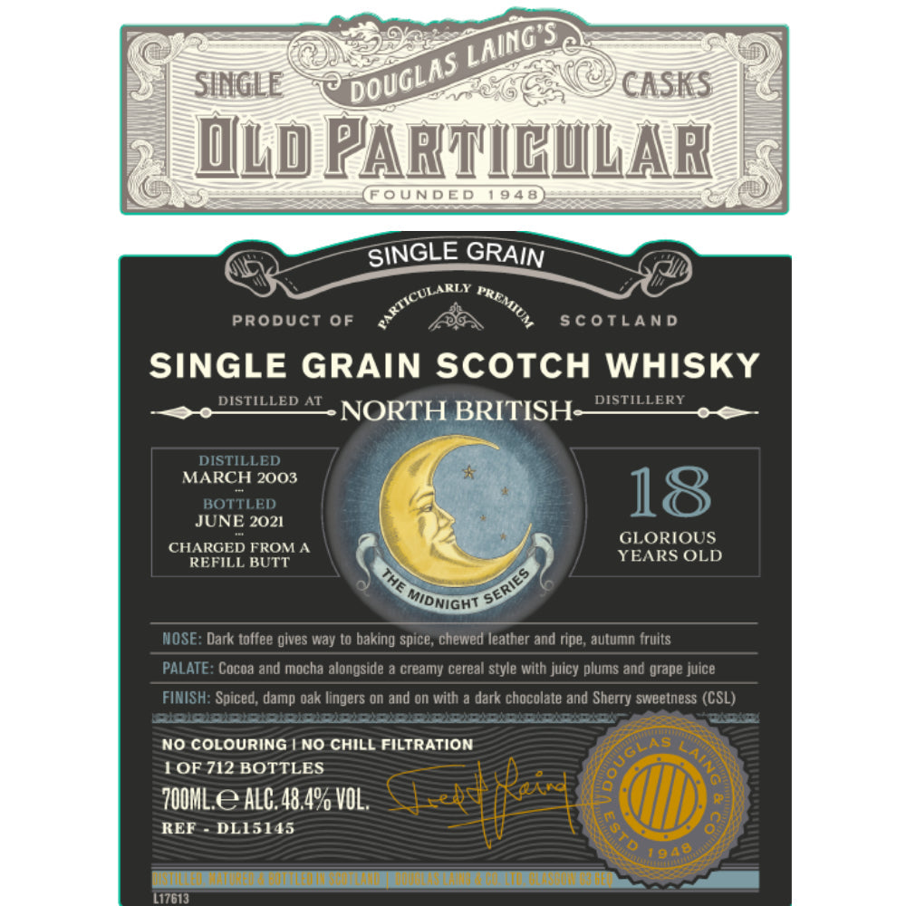 Douglas Laing 18 Year Old North British Single Grain Scotch