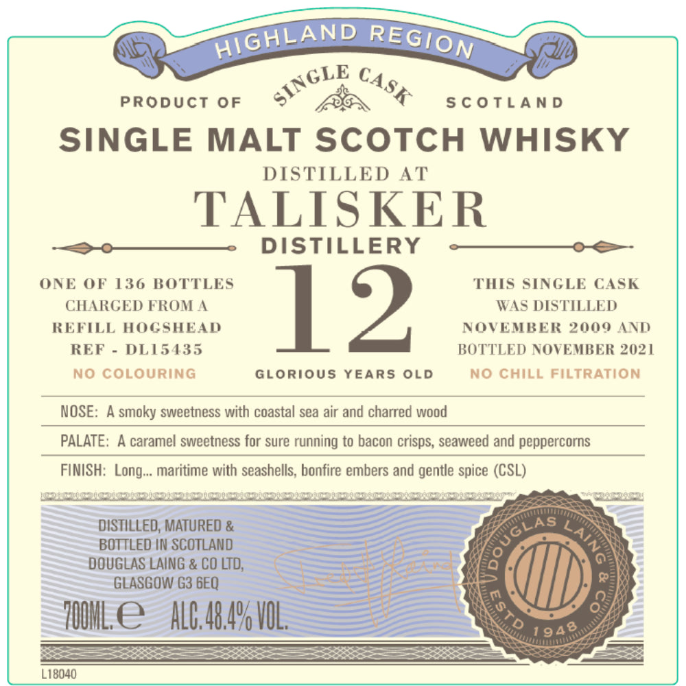 Douglas Laing Old Particular 12 Year Old Talisker