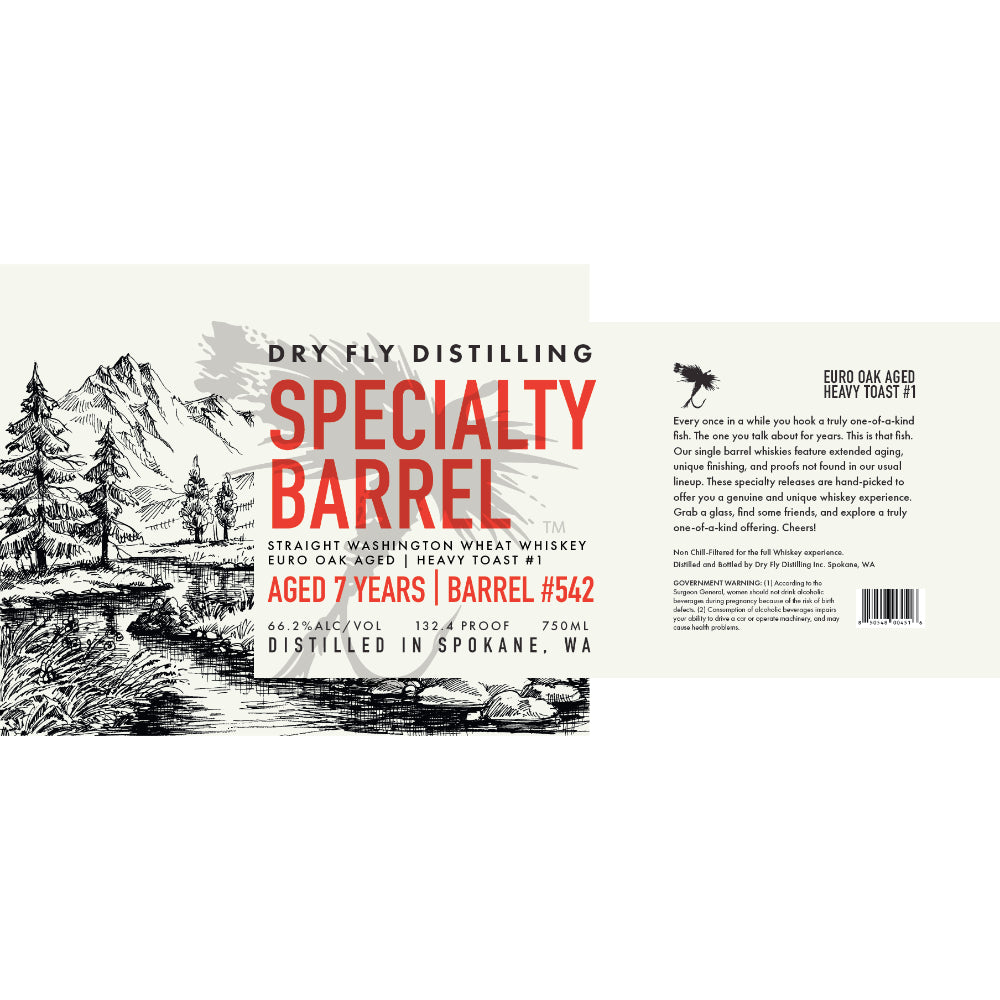 Dry Fly Specialty Barrel 7 Year Old Straight Washington Wheat Whiskey