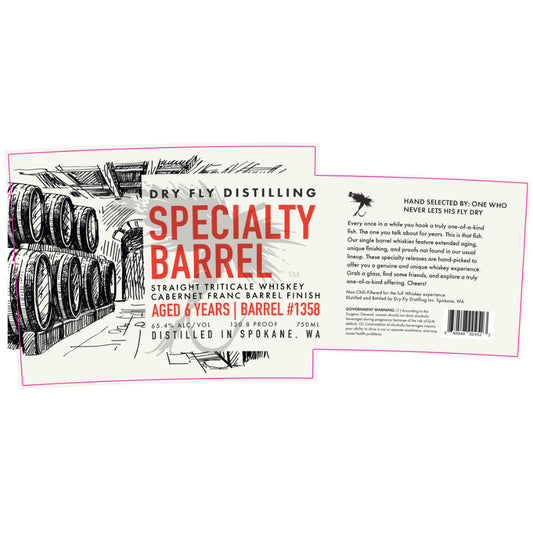 Dry Fly Specialty Barrel Straight Triticale Whiskey