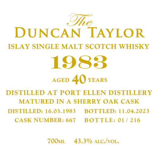 Duncan Taylor 1983 Port Ellen 40 Year Old