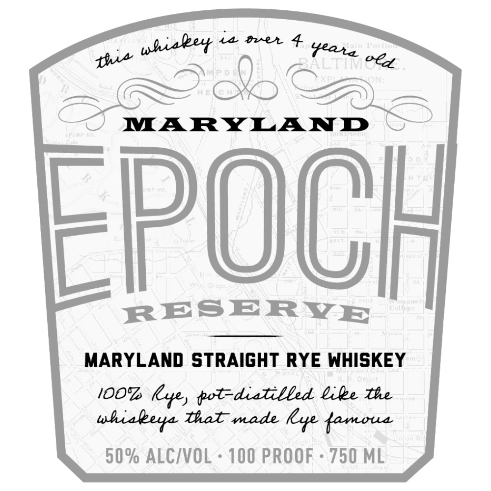 Epoch Reserve Maryland Straight Rye Whiskey