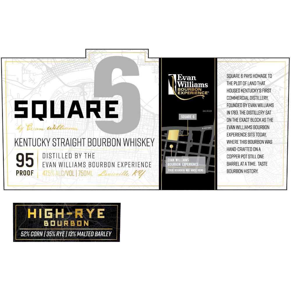 Evan Williams Square 6 Bourbon Whiskey