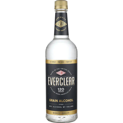 Everclear Grain Alcohol 120 1L