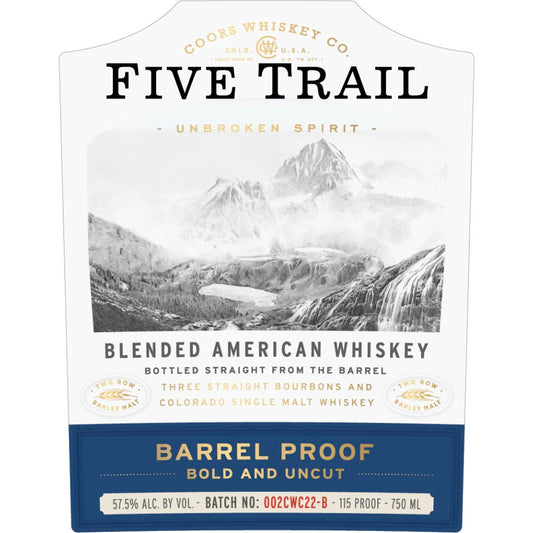 Five Trail Blended American Whiskey Barrel Proof