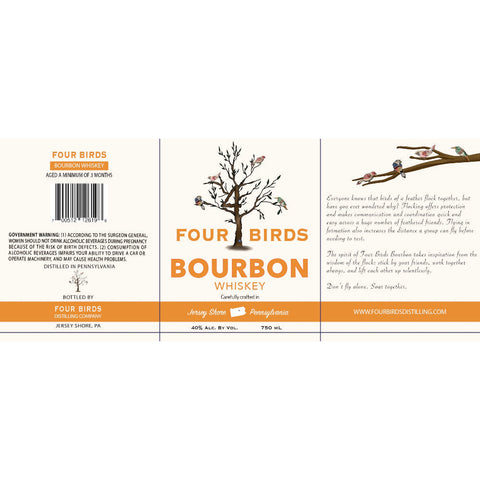 Four Birds Bourbon Whiskey