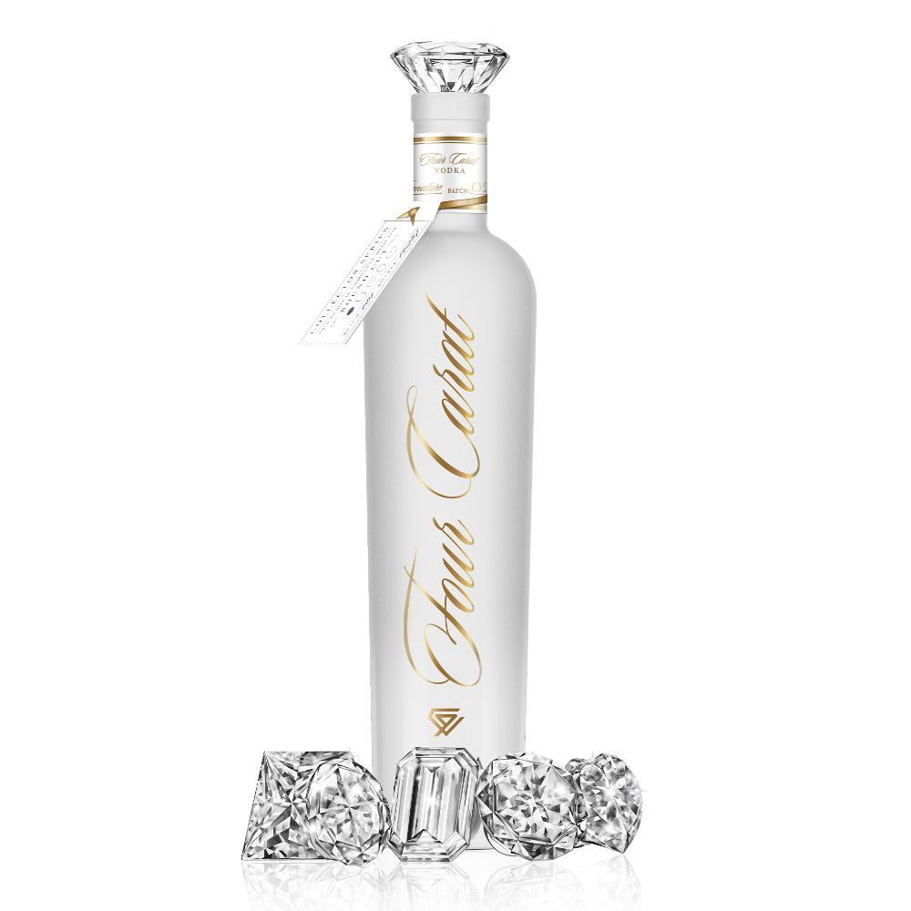 Four Carat Vodka Collectors Edition With Diamond Cut Closure