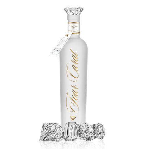 Four Carat Vodka Collectors Edition With Diamond Cut Closure