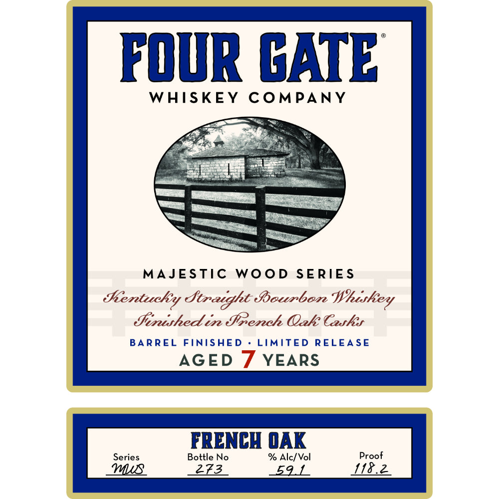 Four Gate Majestic Wood Series 7 Year Old French Oak Straight Bourbon