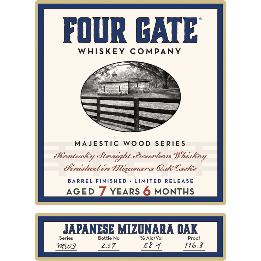 Four Gate Majestic Wood Series Japanese Mizunara Oak Bourbon