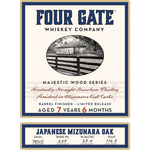 Four Gate Majestic Wood Series Japanese Mizunara Oak Bourbon