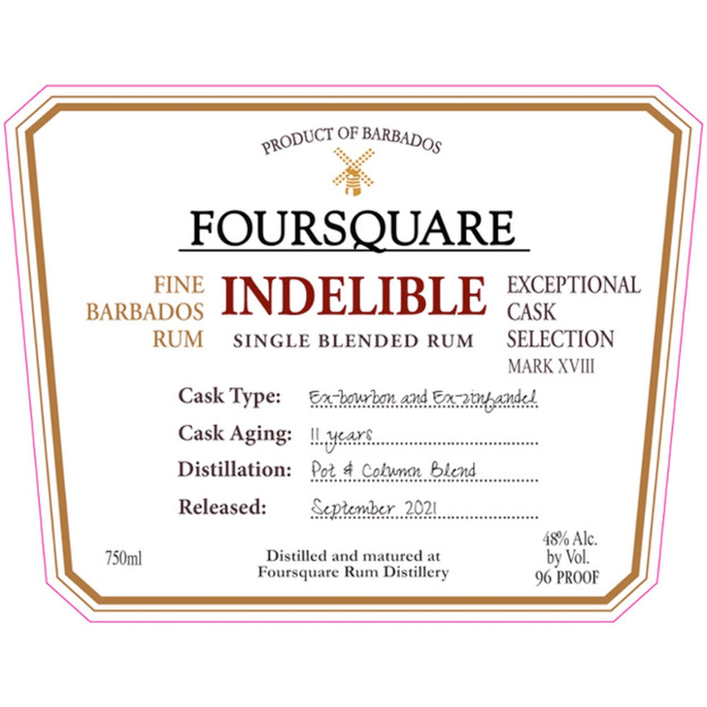 Foursquare Indelible Single Blended Rum