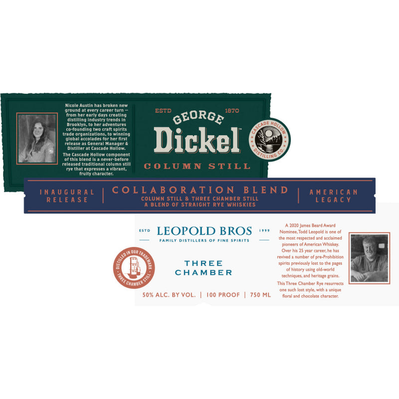 George Dickel & Leopold Bros Three Chamber Rye Collaboration Blend