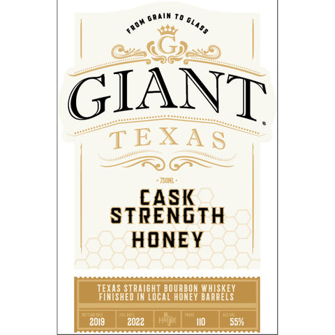 Giant Texas Cask Strength Honey Bourbon