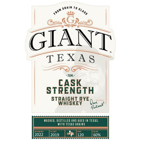 Giant Texas Cask Strength Straight Rye