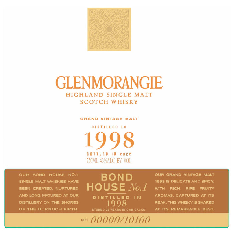 Glenmorangie Grand Vintage Malt 1998
