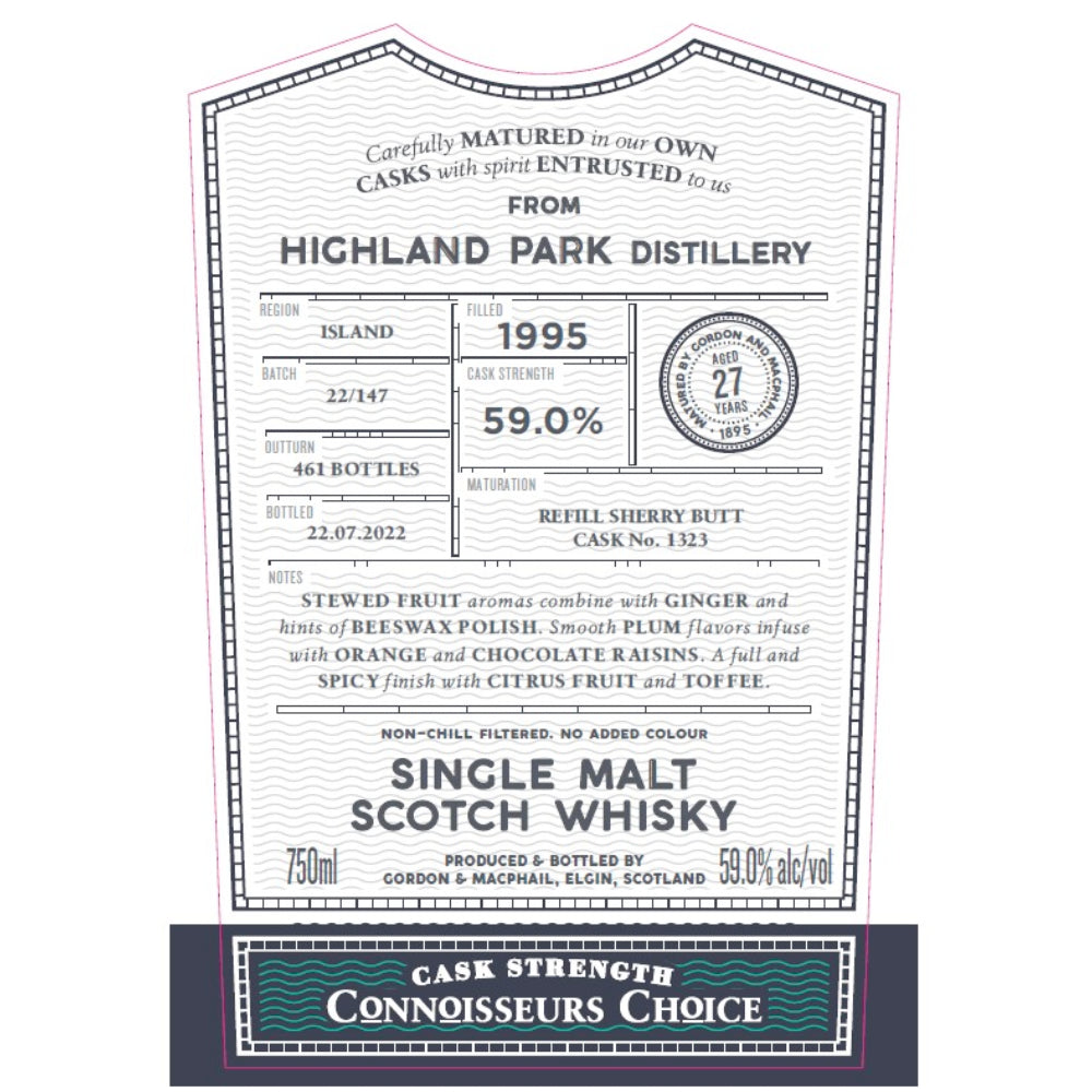 Gordon & MacPhail Highland Park 27 Year Old Connoisseurs Choice