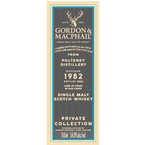 Gordon & MacPhail 1982 Pulteney 40 Year Old