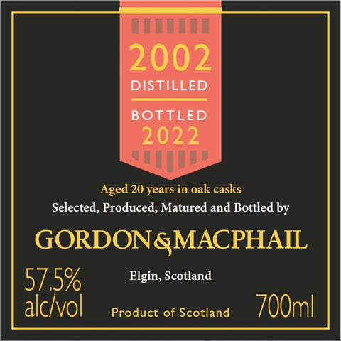 Gordon & Macphail 2002 Macallan 20 Year Old