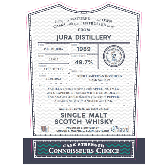 Gordon and Macphail Jura 32 Year Old Connoisseurs Choice