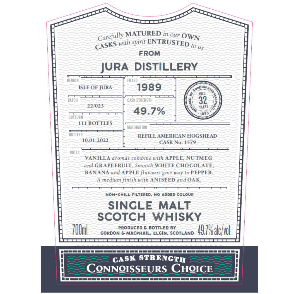 Gordon and Macphail Jura 32 Year Old Connoisseurs Choice