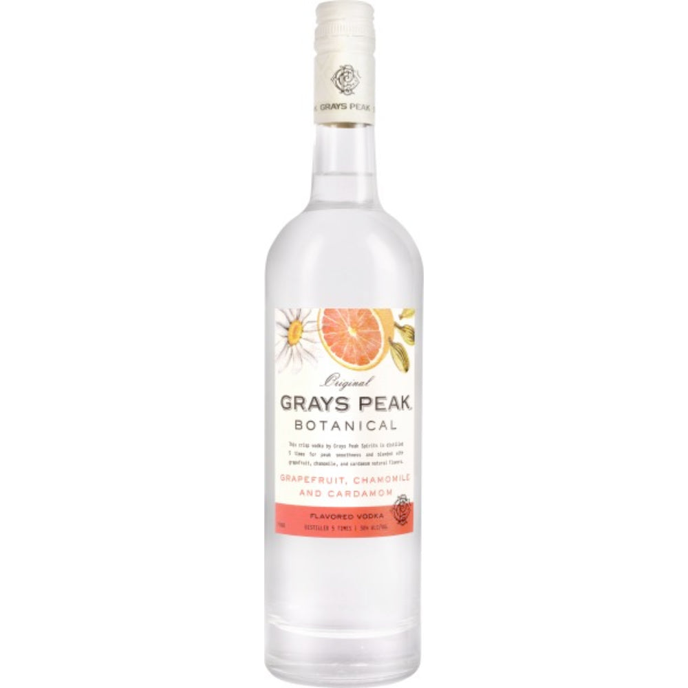 Grays Peak Grapefruit Chamomile & Cardamom Vodka