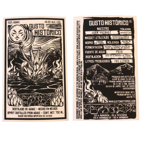 Gusto Historico Tepextate Tobala Cuixe Madrecuixe Mezcal