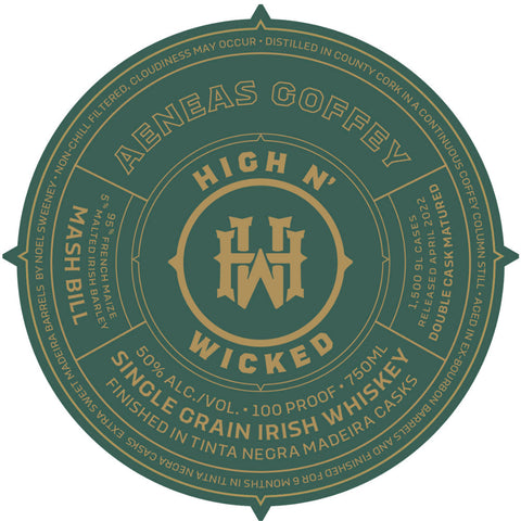 High N’ Wicked Aneas Coffey Irish Whiskey