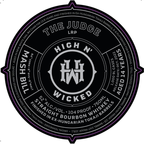 High N’ Wicked The Judge Straight Bourbon