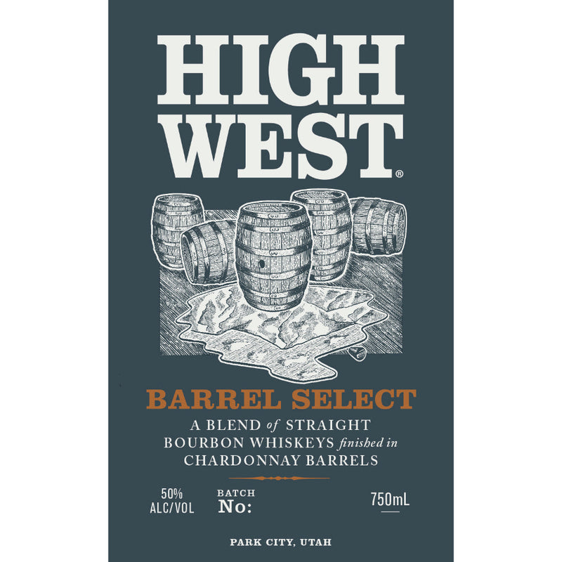High West Barrel Select Straight Bourbon Finished in Chardonnay Rum Barrels