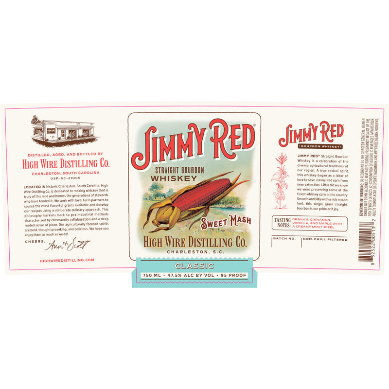 High Wire Jimmy Red Classic Sweet Mash Straight Bourbon