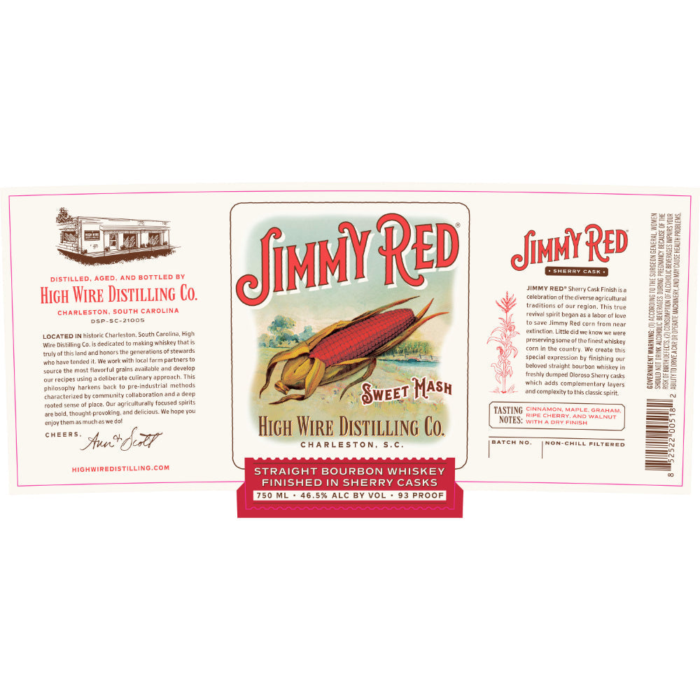 High Wire Jimmy Red Straight Bourbon Finished in Sherry Casks