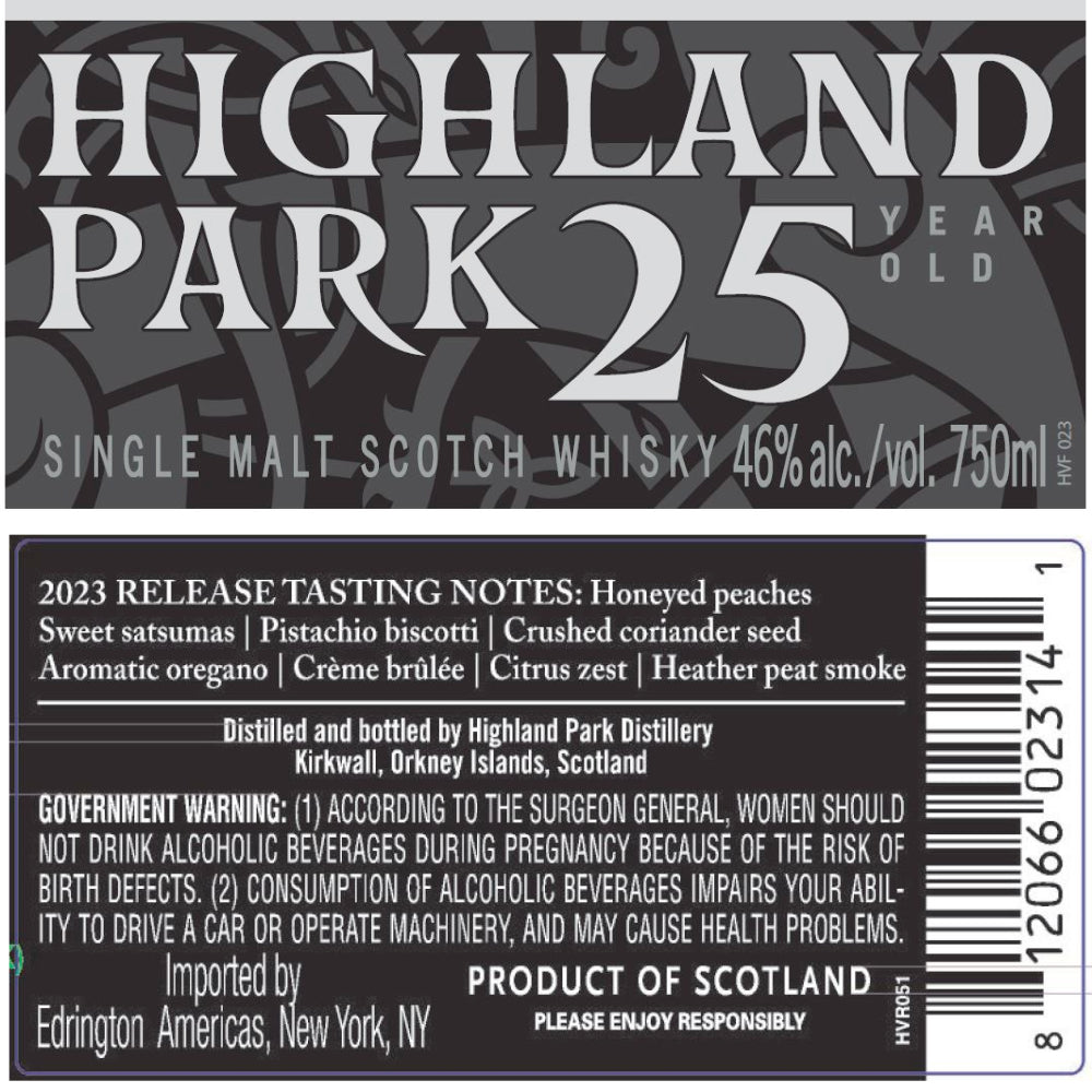 Highland Park 25 Year Old 2023 Release